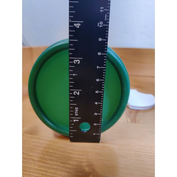 Tupperware Round Modular Mates Set of 4 Hunter Green Lid Shaker Portion Measure - Picture 14 of 14